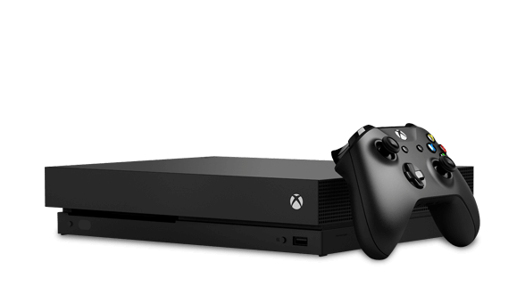 A Microsoft Xbox One.