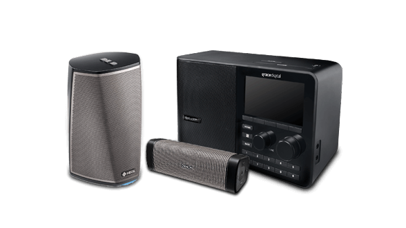 A range of smart devices that support the SiriusXM app.