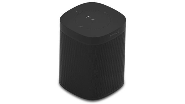 A Sonos One speaker.