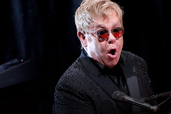 An image of Elton John.