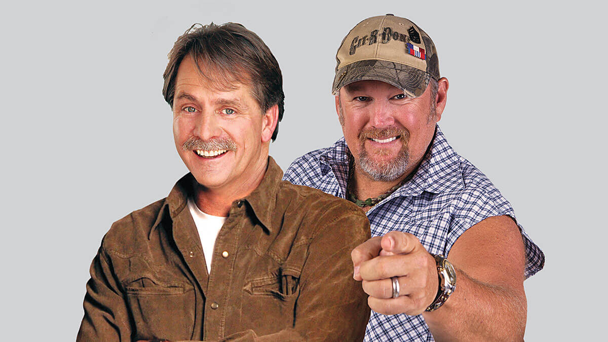 An image of Jeff Foxworthy and Larry the Cable Guy.