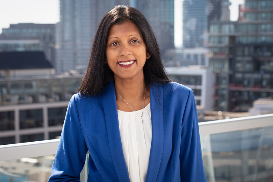 An image of Surani Adamesco, Senior Vice-President, Information Technology at SiriusXM Canada.