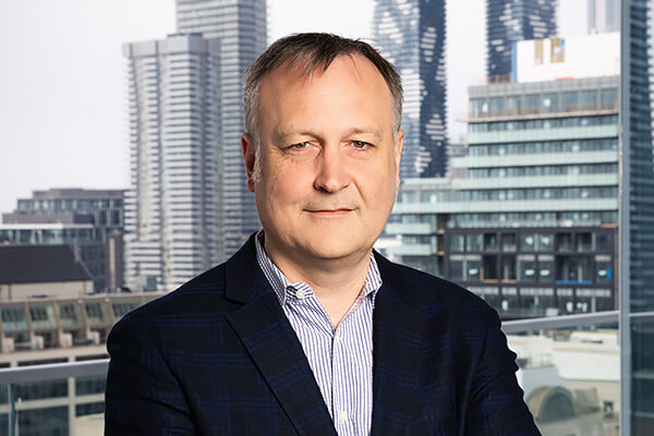 An image of James Brecht, Senior Vice-President & Controller, Finance at SiriusXM Canada.