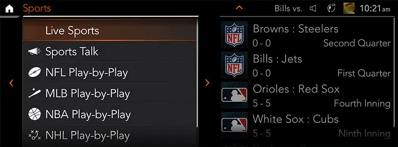 SiriusXM 360L Live Sports