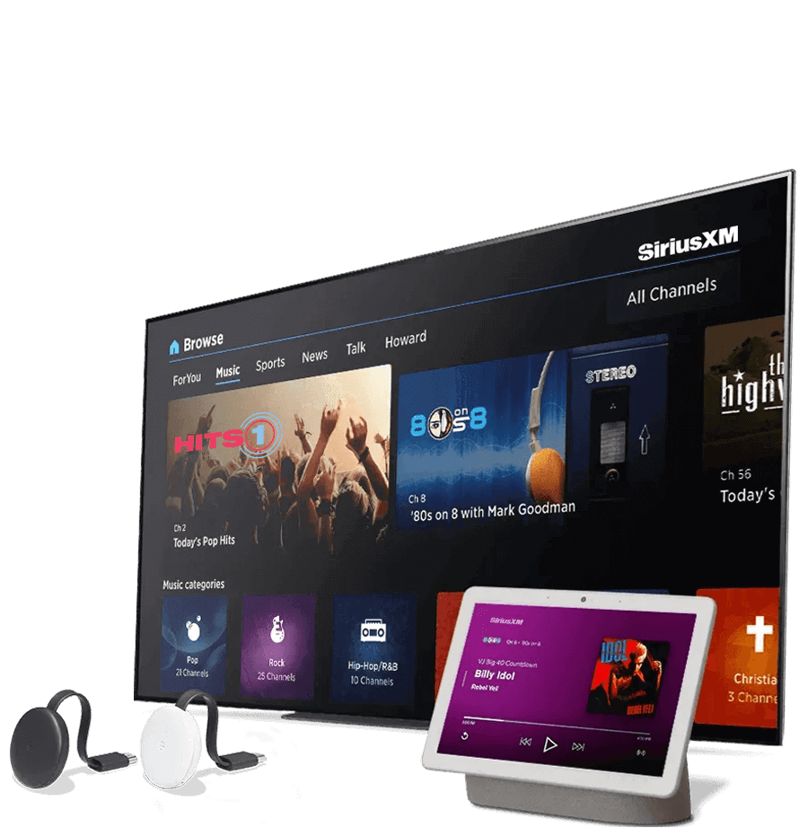 A collection of Google devices.