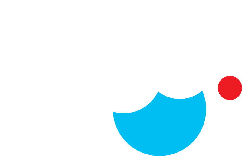 Graphique abstrait présentant le mot « bleu » en lettres blanches grasses sur des demi-cercles bleus et blancs, rehaussé d'un petit point rouge. Le texte « récompenses » en filigrane en haut fait allusion à Blue Rewards.