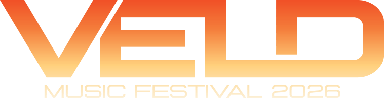 Logo for Veld Toronto Music Festival 2026, featuring the word VELD in large, gradient orange to yellow letters, with MUSIC FESTIVAL 2026 below in smaller text.